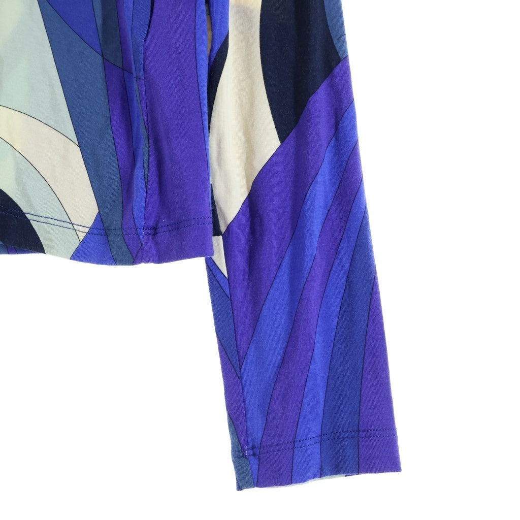 EMILIO PUCCI(エミリオプッチ) 総柄長袖Tシャツ ブルー レディース 96RO05
