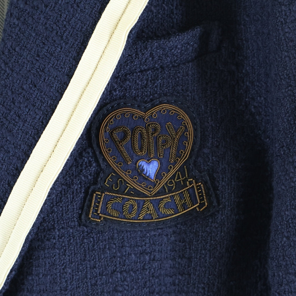 COACH(コーチ) ポピー ブレザー ジャケット ネイビー レディース
