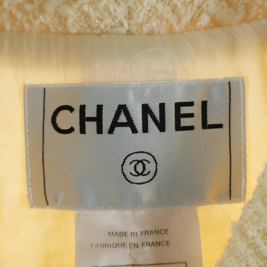 CHANEL(シャネル) ツイード ジャケット アウター 06A カメリア アイボリー P28981 レディース
