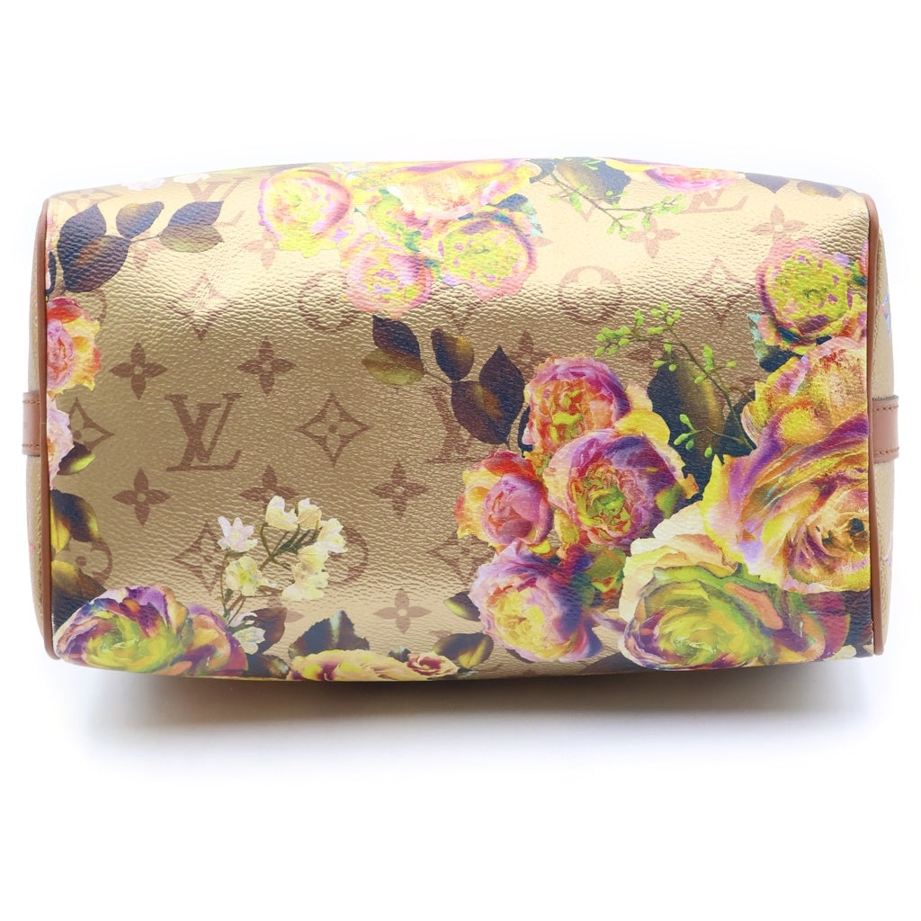 LOUIS VUITTON(ルイヴィトン) LVガーデン スピーディ25 バンドリエール ハンドバック 2wayショルダー レザー ゴールド/ブラウン レディース