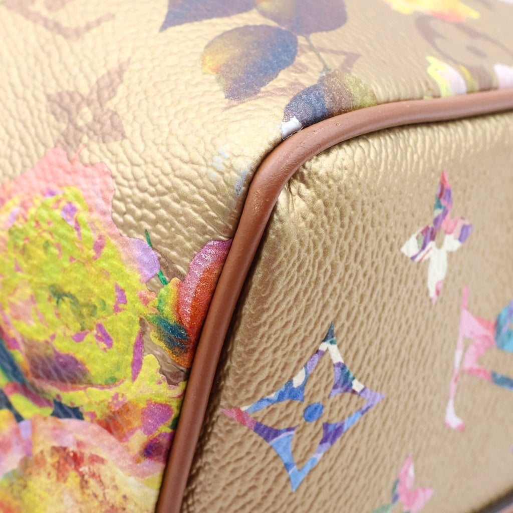 LOUIS VUITTON(ルイヴィトン) LVガーデン スピーディ25 バンドリエール ハンドバック 2wayショルダー レザー ゴールド/ブラウン レディース