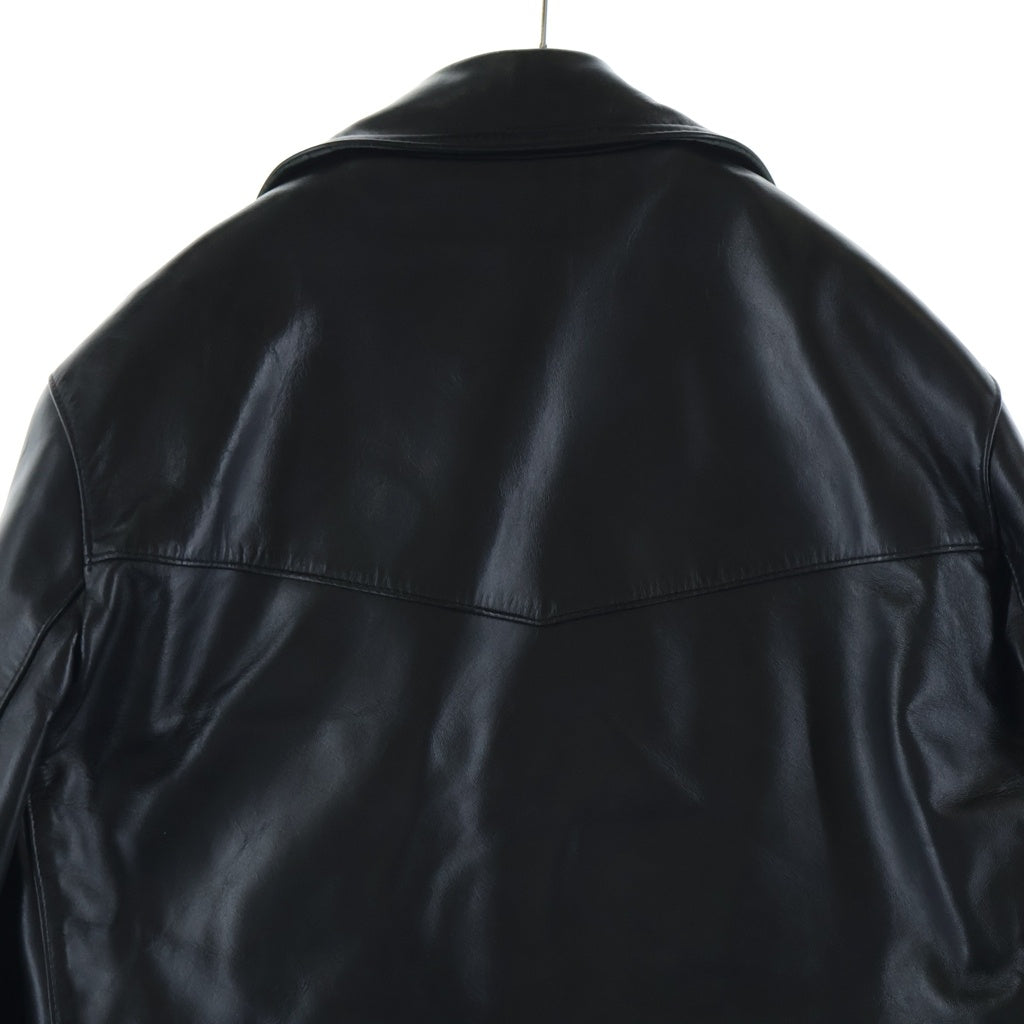 Lewis Leathers(ルイスレザー) LIGHTNING REAL HIDE ライトニング リアルハイド レザー ダブル ライダースジャケット ブラック 402