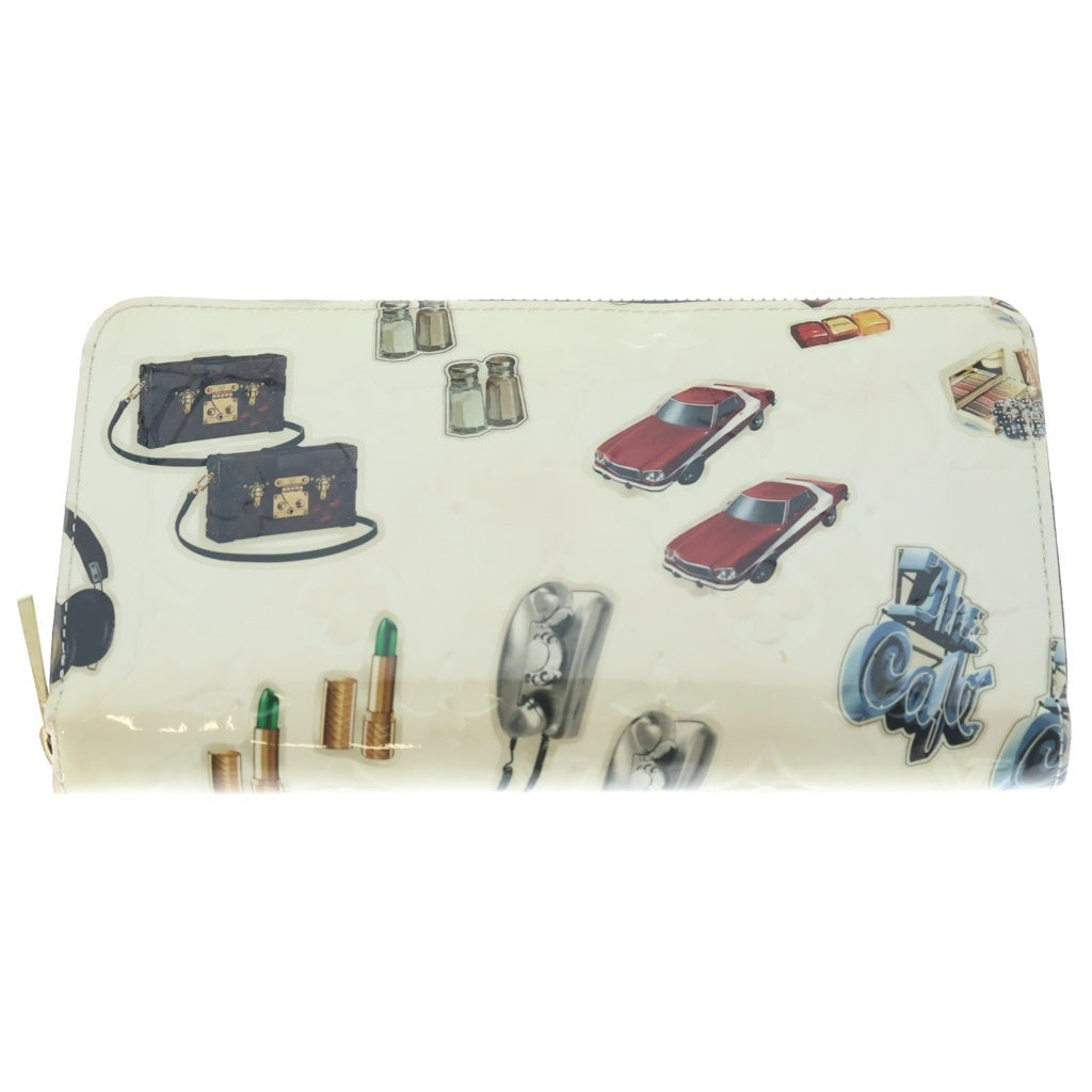 LOUIS VUITTON(ルイヴィトン) ニコラ ジェスキエール ヴェルニ ジッピーウォレット 長財布 ホワイト M50370 レディース