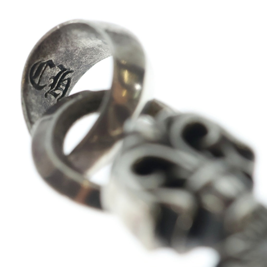 CHROME HEARTS(クロムハーツ) FILIG CROSS-XSM W BALE フィリグリークロスXS PAVEダイヤ Wベイル ネックレストップ シルバー