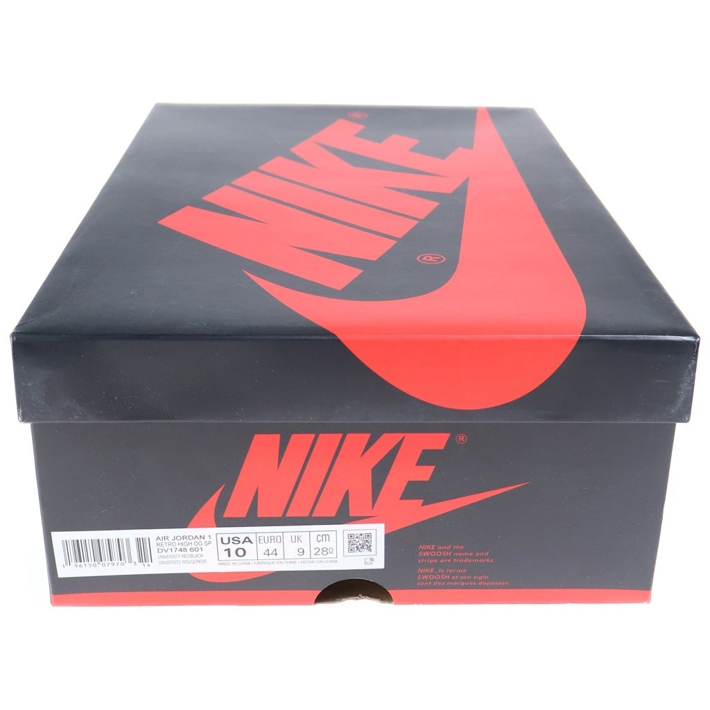 NIKE(ナイキ) AIR JORDAN 1 HIGH NEXT CHAPTER エアジョーダン1 ハイ OG SP ネクストチャプター ハイカットスニーカー ホワイト/レッド US10/28cm DV1748-601