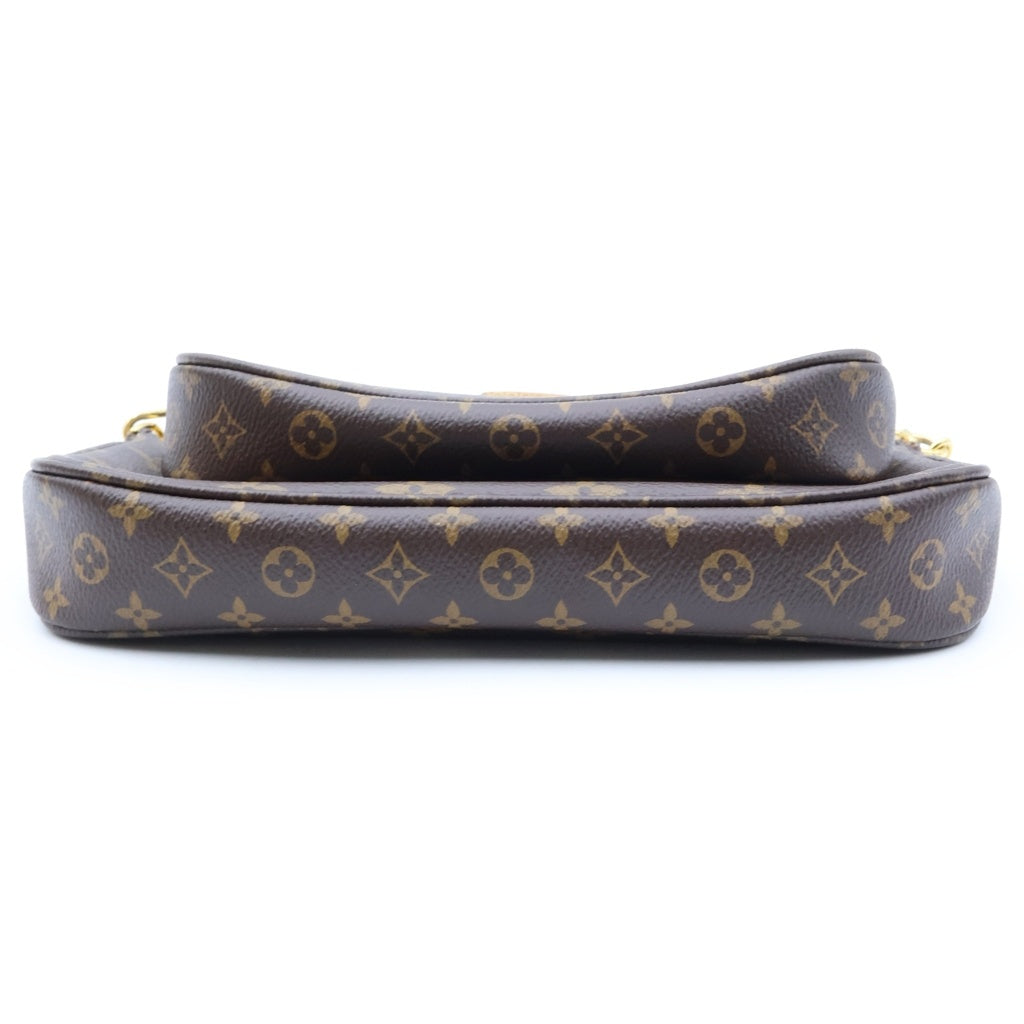 LOUIS VUITTON(ルイヴィトン) モノグラム ミュルティポシェット アクセソワール ショルダーバッグ ブラウン PVCレザー RFID M44840 レディース