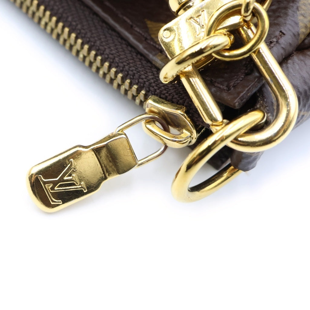 LOUIS VUITTON(ルイヴィトン) モノグラム ミュルティポシェット アクセソワール ショルダーバッグ ブラウン PVCレザー RFID M44840 レディース