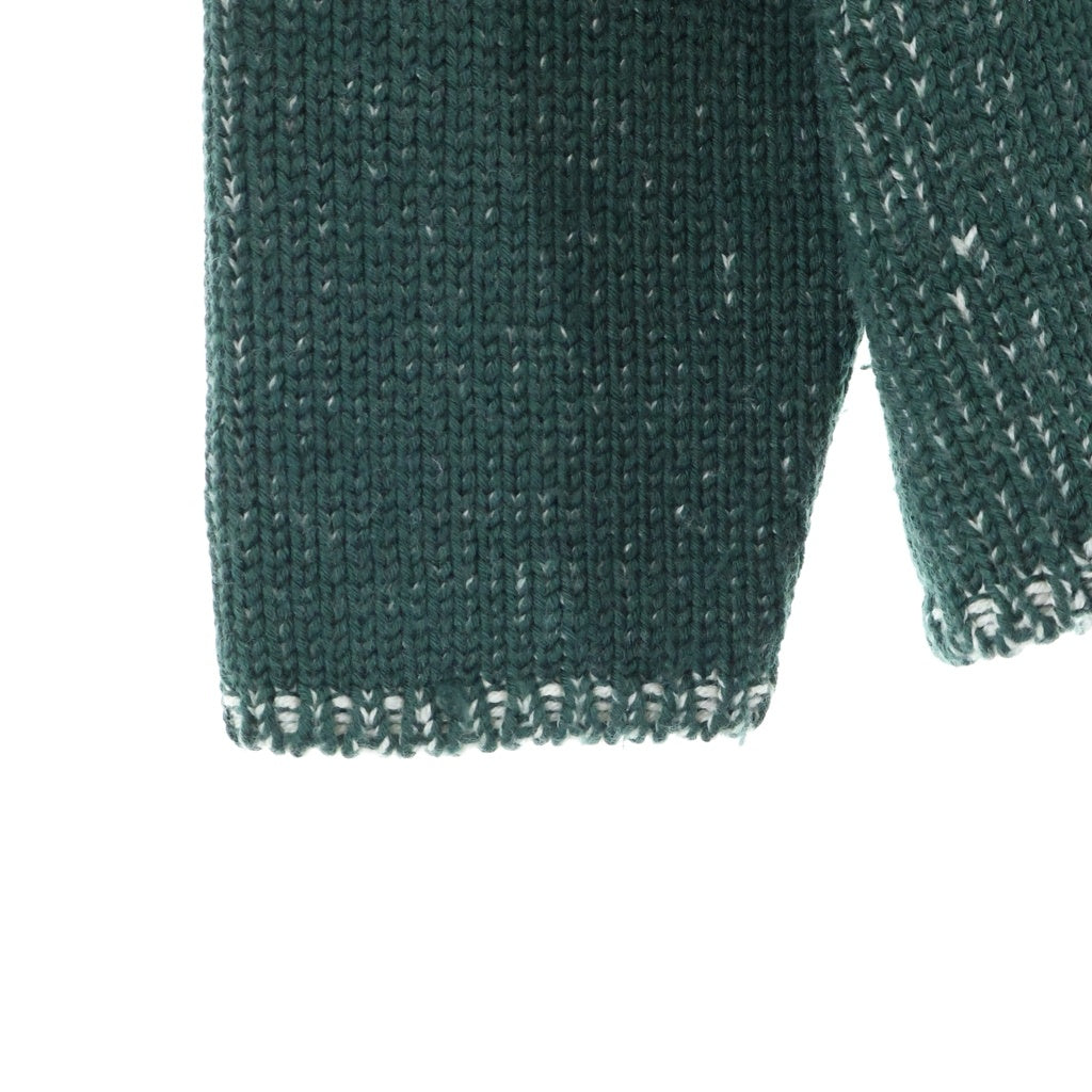 FENDI(フェンディ) フロントロゴ ジップアップ ニットカーディガン カーキ