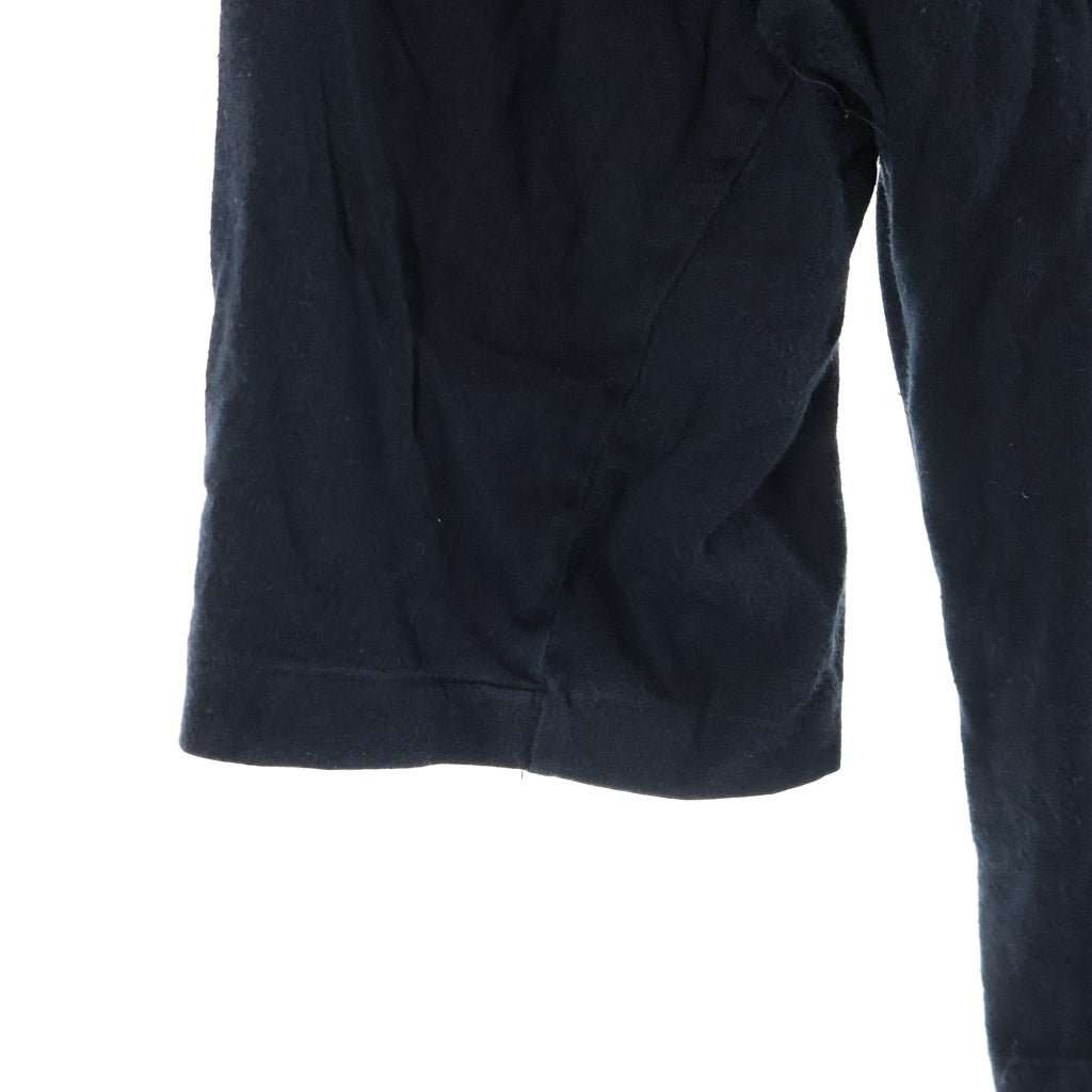 Yohji Yamamoto POUR HOMME(ヨウジヤマモト プールオム) サイドプリント 長袖シャツ カットソー ブラック HW-T09-071