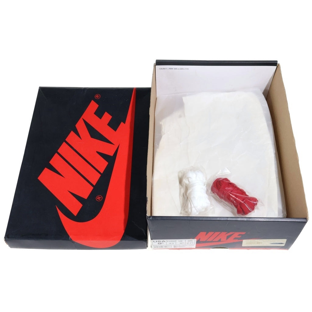 NIKE(ナイキ) 【観賞用 2016年製】AIR JORDAN1 RETRO HIGH OG BRED BANNED 555088-001 エアジョーダン1 レトロ ブレッド バンド ハイカットスニーカー ブラック/レッド US9.5/27.5cm