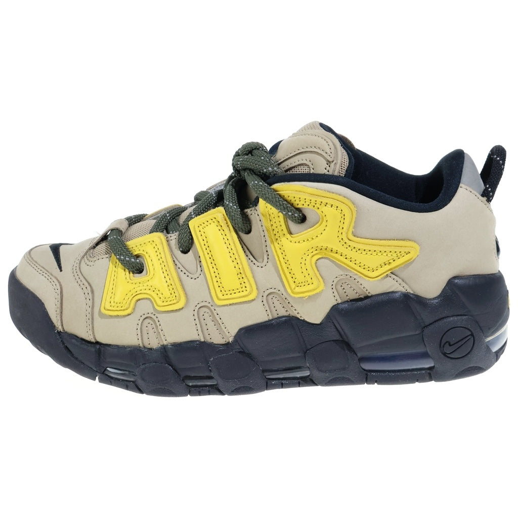 NIKE(ナイキ) ×AMBUSH AIR MORE UPTEMPO LOW VIVID SULFUR AND LIMESTONE アンブッシュ エアモアアップテンポ ハイカットスニーカー ベージュ US9.5/27.5cm