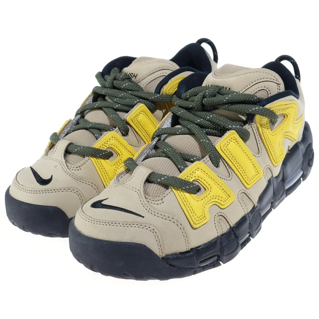 NIKE(ナイキ) ×AMBUSH AIR MORE UPTEMPO LOW VIVID SULFUR AND LIMESTONE アンブッシュ エアモアアップテンポ ハイカットスニーカー ベージュ US9.5/27.5cm