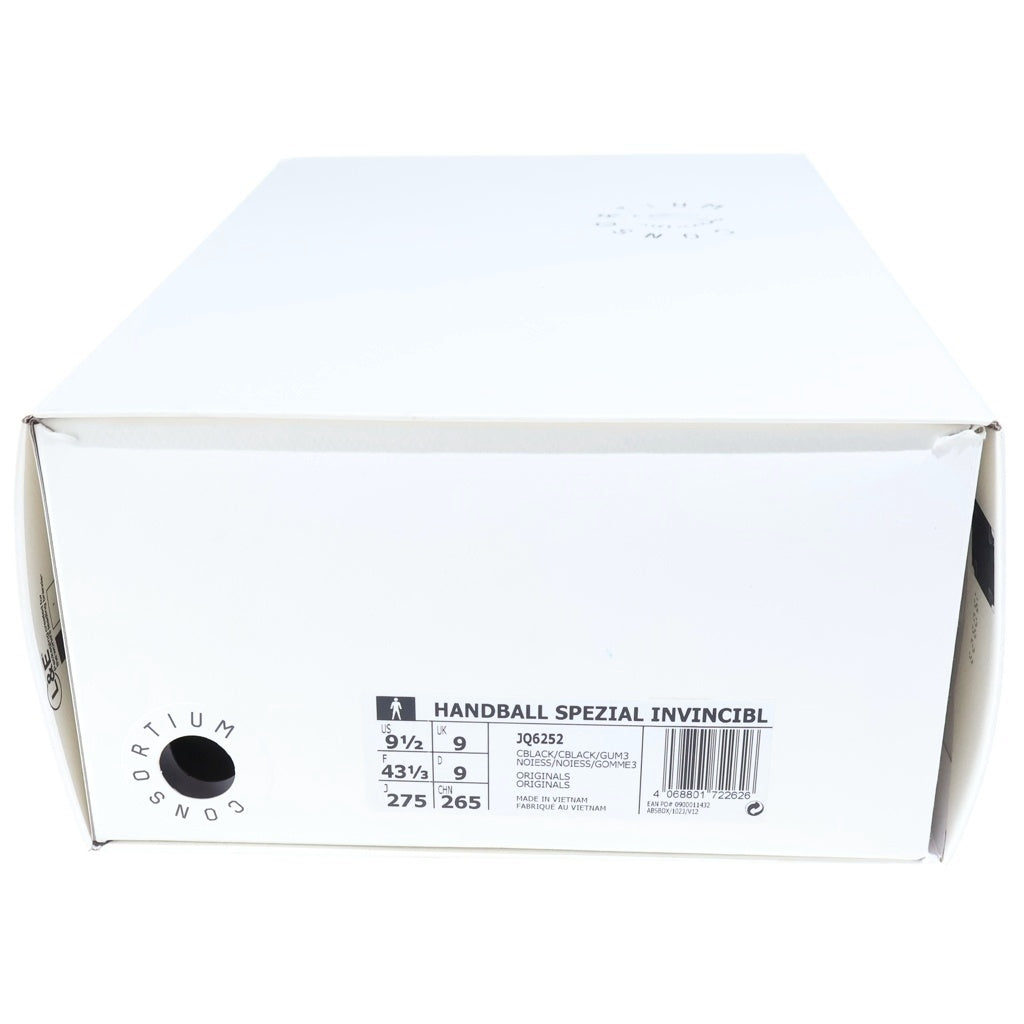 adidas(アディダス) ×INVINCIBLE Handball Spezial JQ6252 インヴィンシブル ハンドボールスペツィアル ローカットスニーカー ブラック US9.5/27.5cm