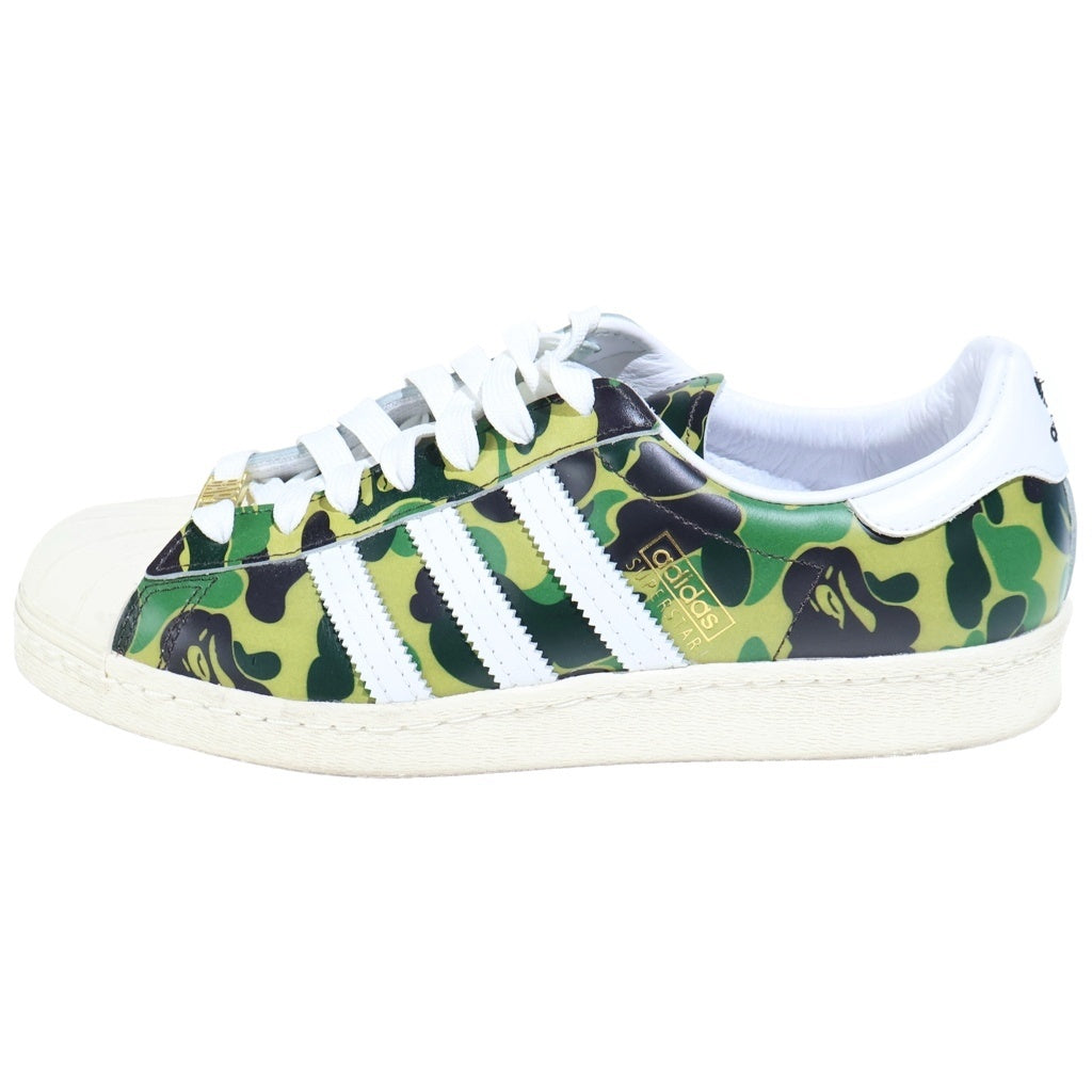 adidas(アディダス) ×A BATHING APE SUPERSTAR 80S ABC-CAMO GZ8981 アベイシング エイプ スーパースター カモ ローカットスニーカー カーキ US9.5/27.5cm