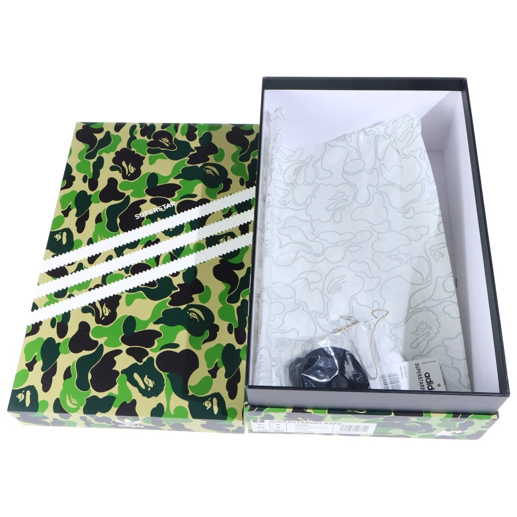 adidas(アディダス) ×A BATHING APE SUPERSTAR 80S ABC-CAMO GZ8981 アベイシング エイプ スーパースター カモ ローカットスニーカー カーキ US9.5/27.5cm
