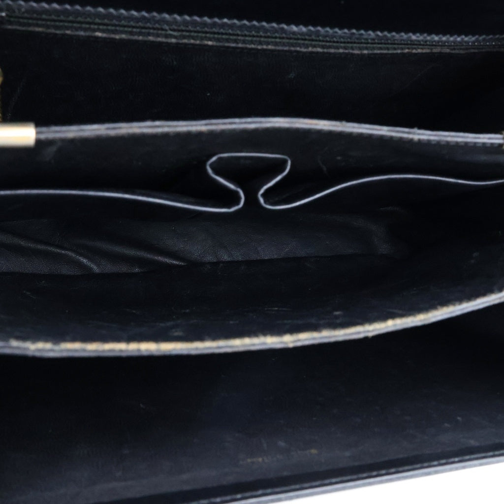 CELINE(セリーヌ) 3連ホースビット レザーショルダーバッグ ブラック レディース