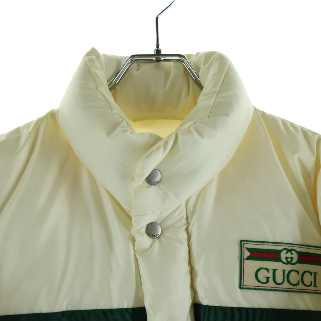 GUCCI(グッチ) ボンバージャケット ダウン アウター シェリーライン ナイロン アイボリー 683216 レディース