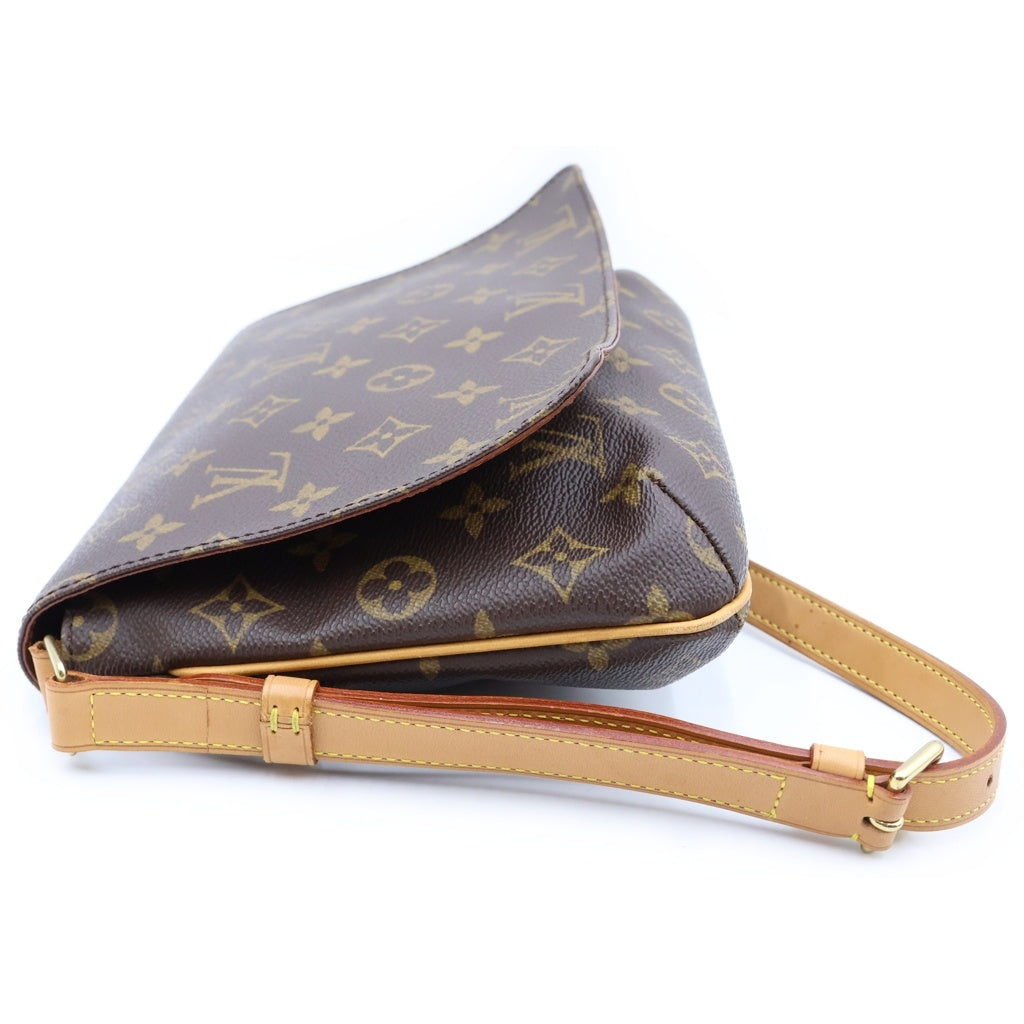 LOUIS VUITTON(ルイヴィトン) モノグラム ミュゼットタンゴ ショルダーバッグ ブラウン PVCレザー M51257 レディース