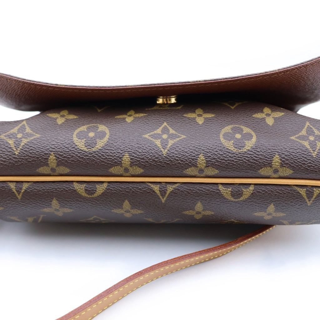 LOUIS VUITTON(ルイヴィトン) モノグラム ミュゼットタンゴ ショルダーバッグ ブラウン PVCレザー M51257 レディース