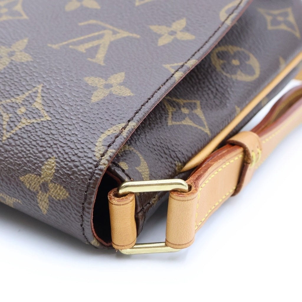 LOUIS VUITTON(ルイヴィトン) モノグラム ミュゼットタンゴ ショルダーバッグ ブラウン PVCレザー M51257 レディース