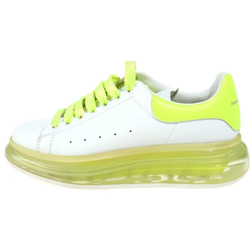 Alexander McQueen(アレキサンダーマックイーン) LARRY ラリー クリアソール レザー ローカットスニーカー イエロー/ホワイト レディース 604232