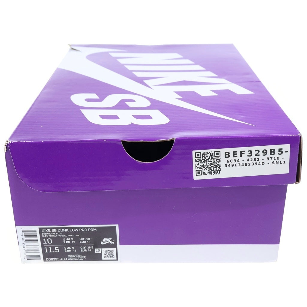 NIKE SB(ナイキエスビー) DUNK LOW PRO PRM LOS ANGELES DODGERS ダンク ロサンゼルスドジャーズ ローカットスニーカー ブルー/ホワイト US10/28cm DO9395-400