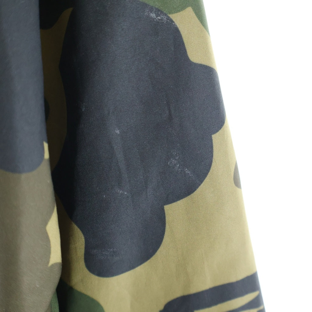 A BATHING APE(アベイシングエイプ) エイプカモ柄 リバーシブル ジップアップ ジャケット ブラック/カーキ 001L0301004X