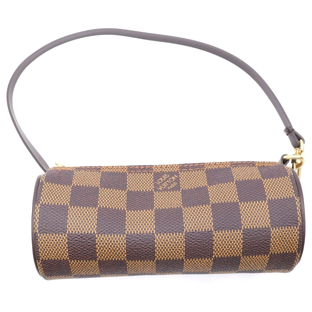 LOUIS VUITTON(ルイヴィトン) ダミエ パピヨン30 ハンドバッグ ボストンバッグ ブラウン レザー×PVC N51303 ゴールド金具 レディース