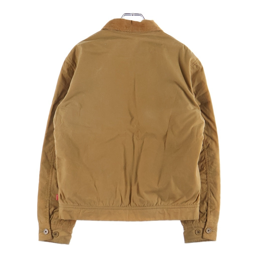 SUPREME(シュプリーム) 10AW Club Jacket ジップアップ オイルド クラブ ワークジャケット ブラウン