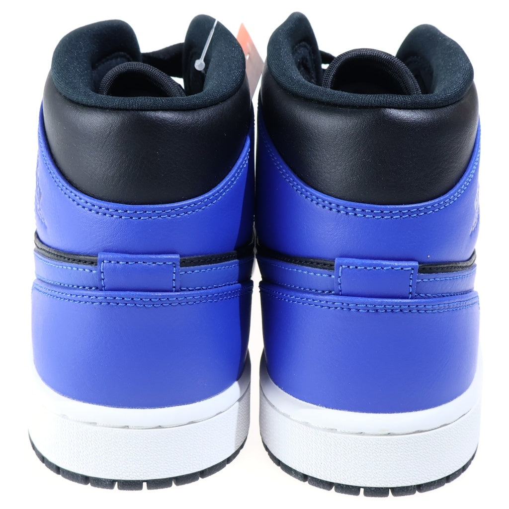 NIKE(ナイキ) AIR JORDAN 1 MID HYPER ROYAL エアジョーダン1 ミッド ハイパーロイヤル ミドルカットスニーカー ブルー/ブラック 554724-077