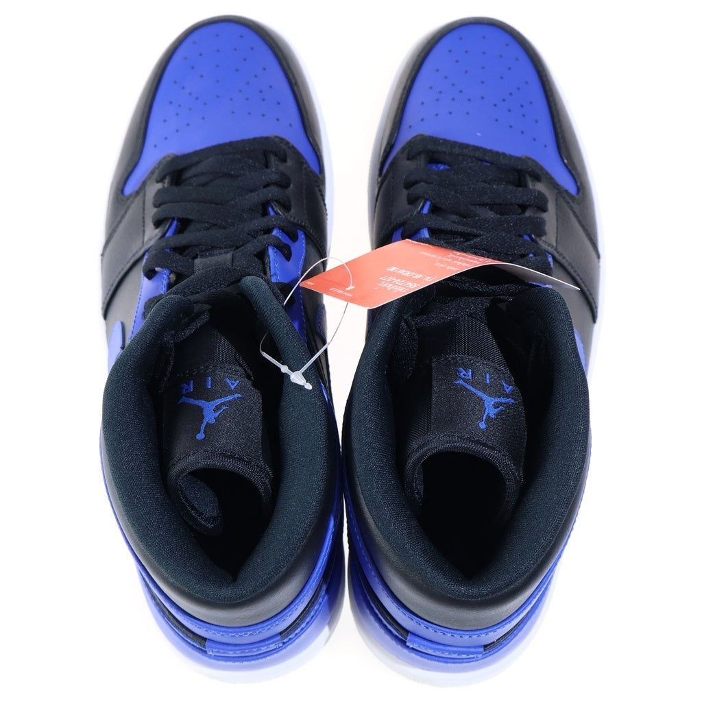 NIKE(ナイキ) AIR JORDAN 1 MID HYPER ROYAL エアジョーダン1 ミッド ハイパーロイヤル ミドルカットスニーカー ブルー/ブラック 554724-077