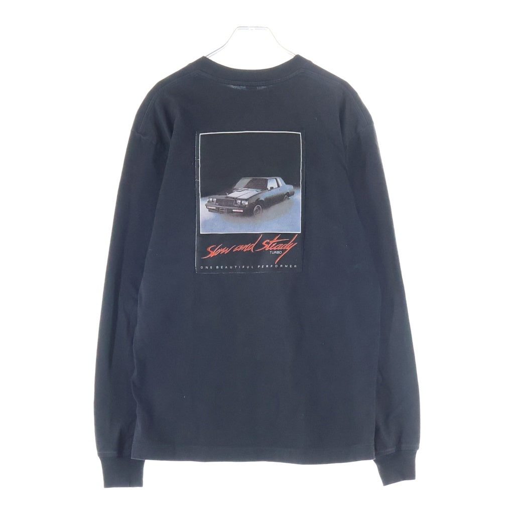 ALEXANDER WANG(アレキサンダーワン) クルーネック 長袖プリントTシャツ ロングTシャツ ブラック CA00985