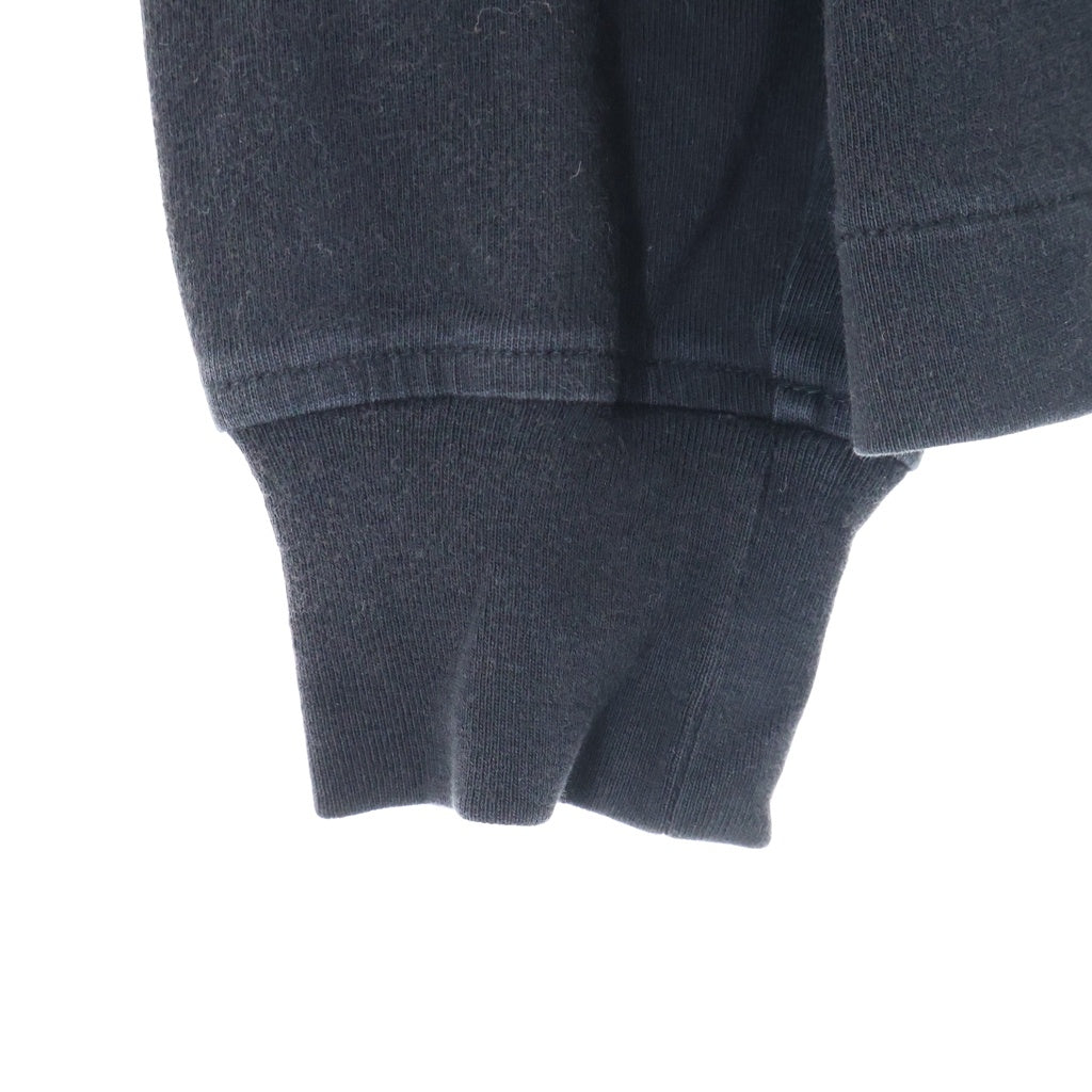 ALEXANDER WANG(アレキサンダーワン) クルーネック 長袖プリントTシャツ ロングTシャツ ブラック CA00985