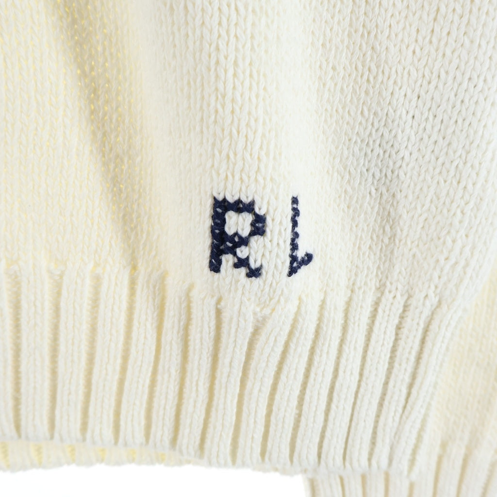 POLO RALPH LAUREN(ポロラルフローレン) Polo ベア フーデッド セーター ニットパーカー フーディー コットン リネン アイボリー WMPOSWENC021303 レディース