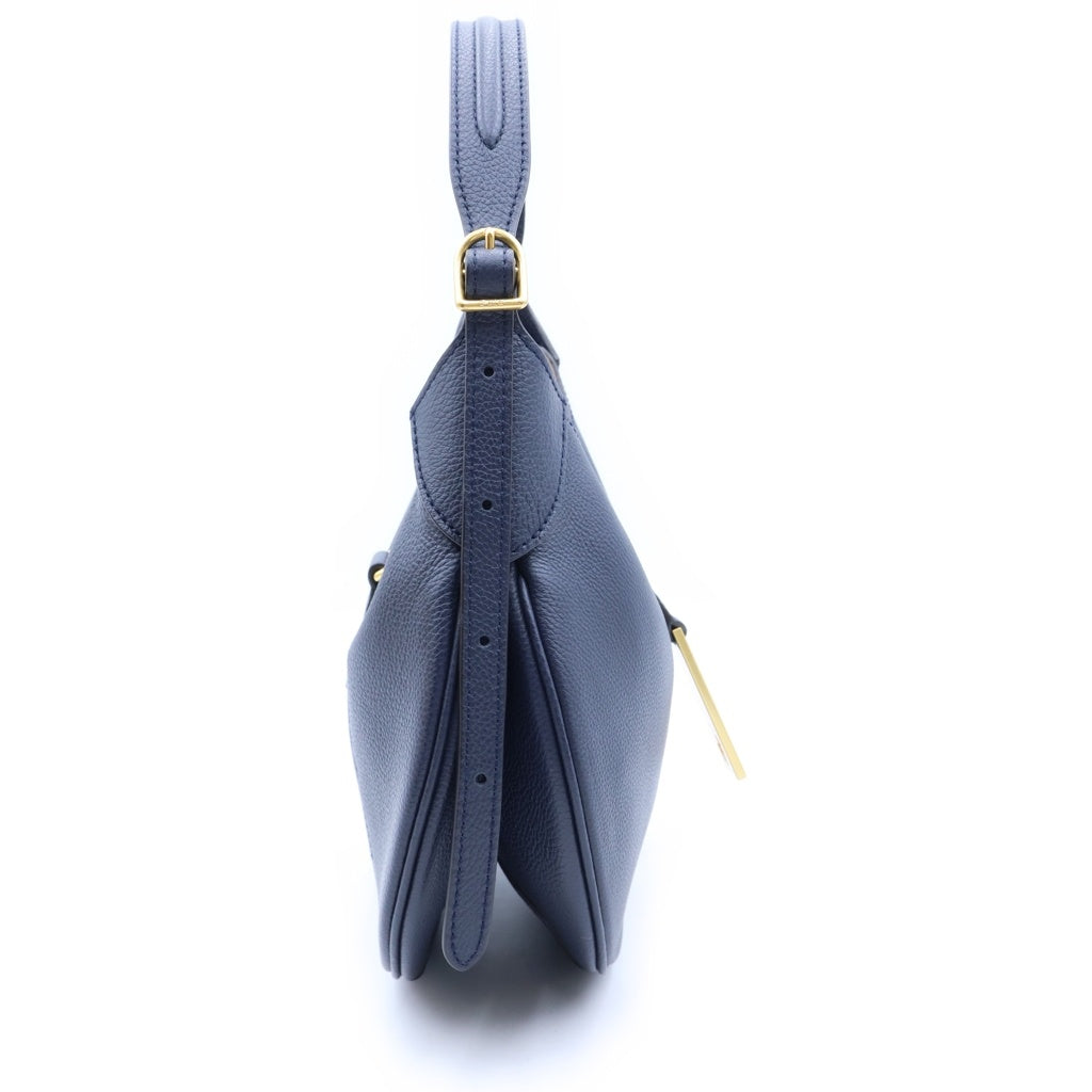 POLO RALPH LAUREN(ポロラルフローレン) Polo ID ミディアム レザー ハンド ショルダーバッグ ネイビー WAPOBAG02V20040 レディース