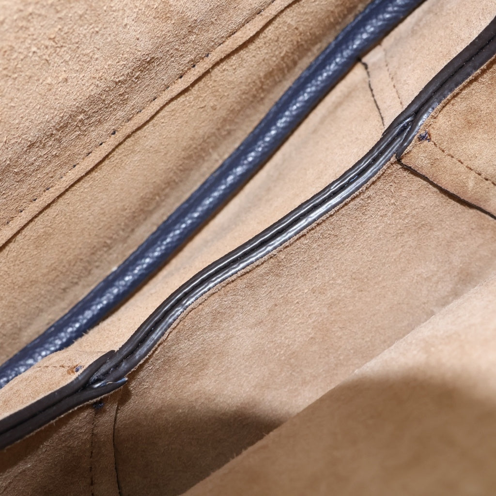 POLO RALPH LAUREN(ポロラルフローレン) Polo ID ミディアム レザー ハンド ショルダーバッグ ネイビー WAPOBAG02V20040 レディース