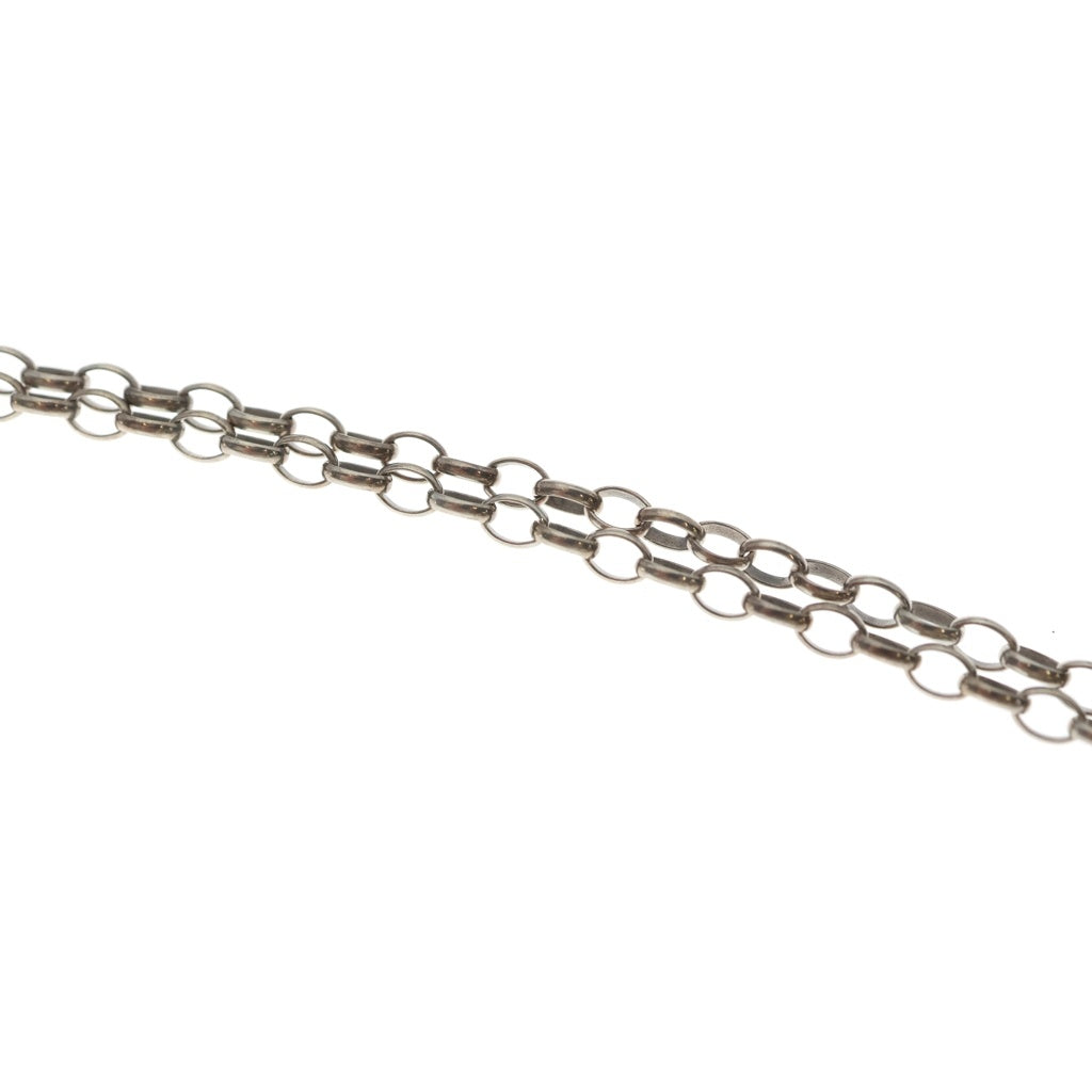 GUCCI(グッチ) GGロゴ チェーン ネックレス ペンダント インターロッキング SV925 シルバー 15.0g レディース