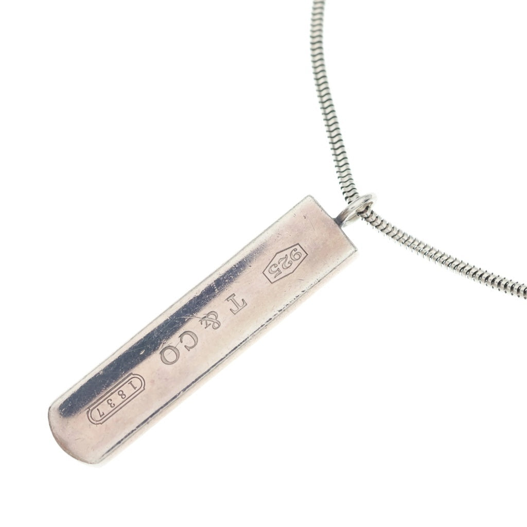 TIFFANY & Co.(ティファニー) 1837 ナロー バー ネックレス ペンダント SV925 シルバー 13.0g レディース
