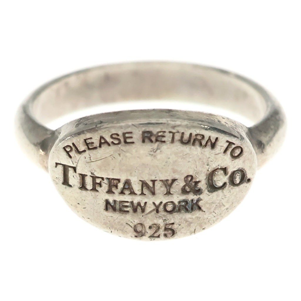 TIFFANY & Co.(ティファニー) リターントゥ ティファニー オーバルタグ リング SV925 シルバー 4.5g