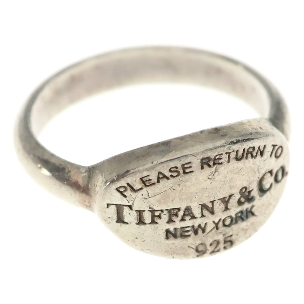 TIFFANY & Co.(ティファニー) リターントゥ ティファニー オーバルタグ リング SV925 シルバー 4.5g