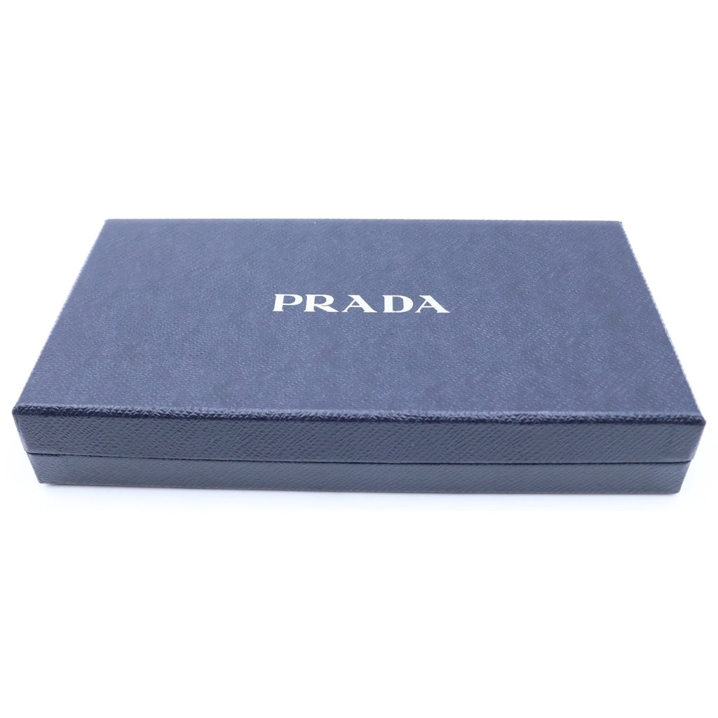 PRADA(プラダ) サフィアーノレザー ラウンドジップ ロングウォレット 長財布 ブラック 1ML506