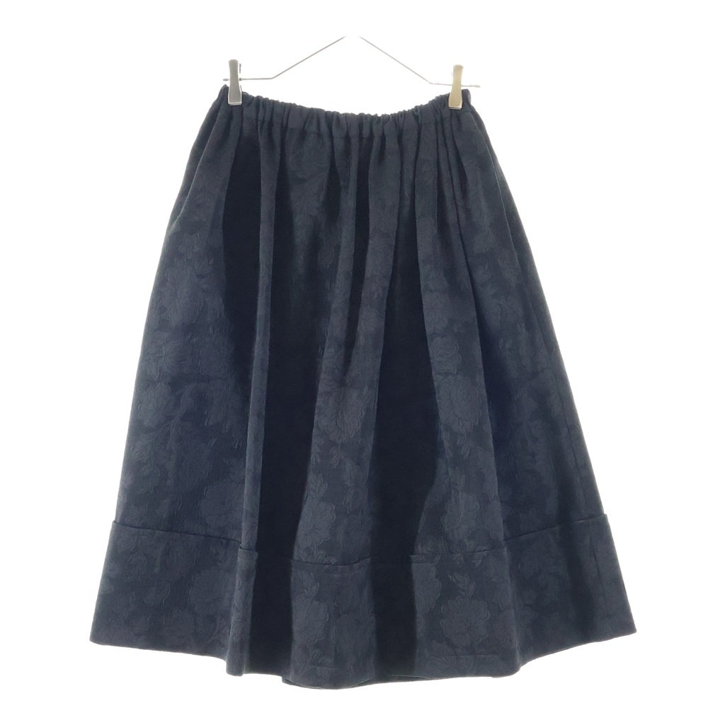 tricot COMME des GARCONS(トリコ コム デ ギャルソン) 19AW フラワー ジャガード イージー スカート ブラック TD-S006 AD2019 レディース