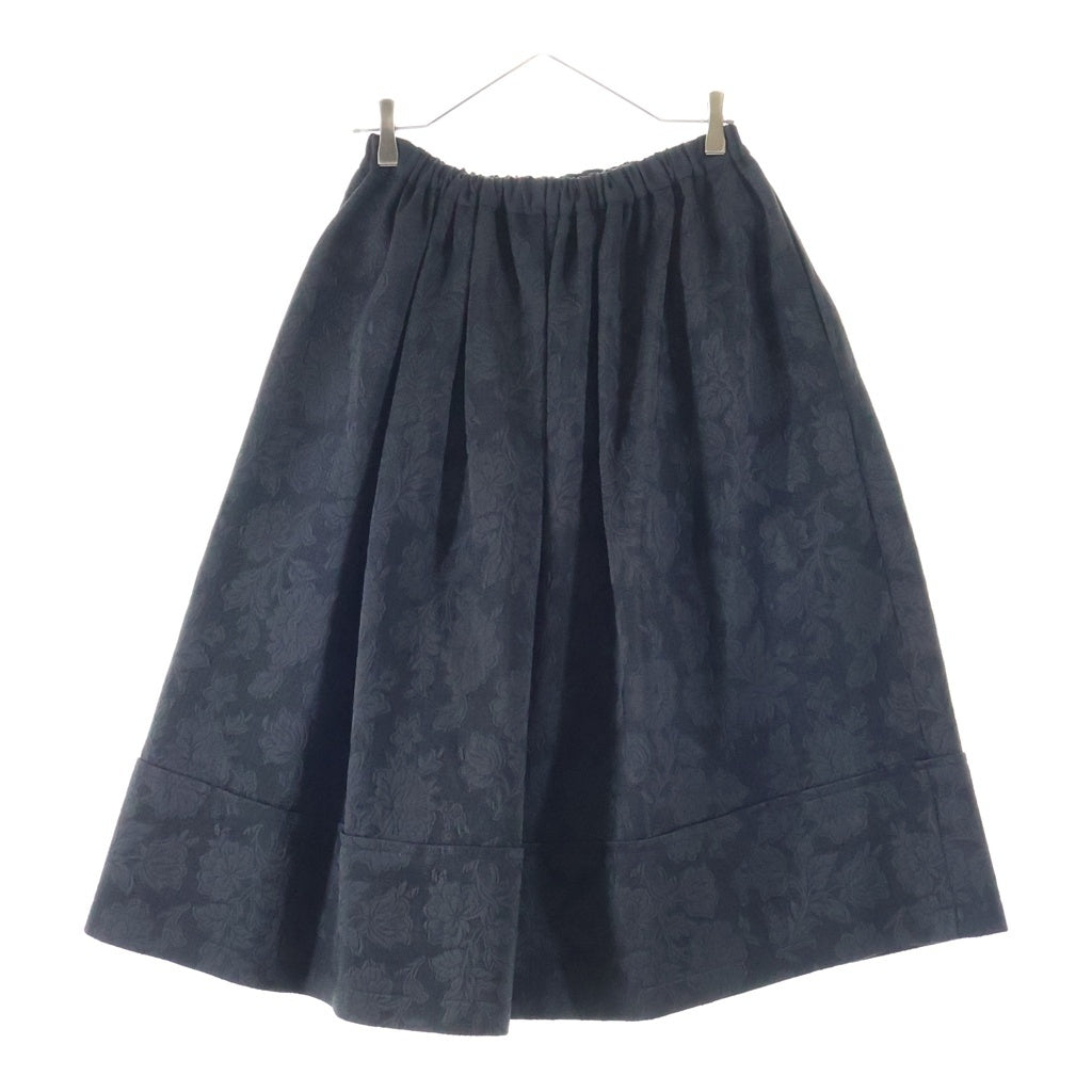 tricot COMME des GARCONS(トリコ コム デ ギャルソン) 19AW フラワー ジャガード イージー スカート ブラック TD-S006 AD2019 レディース