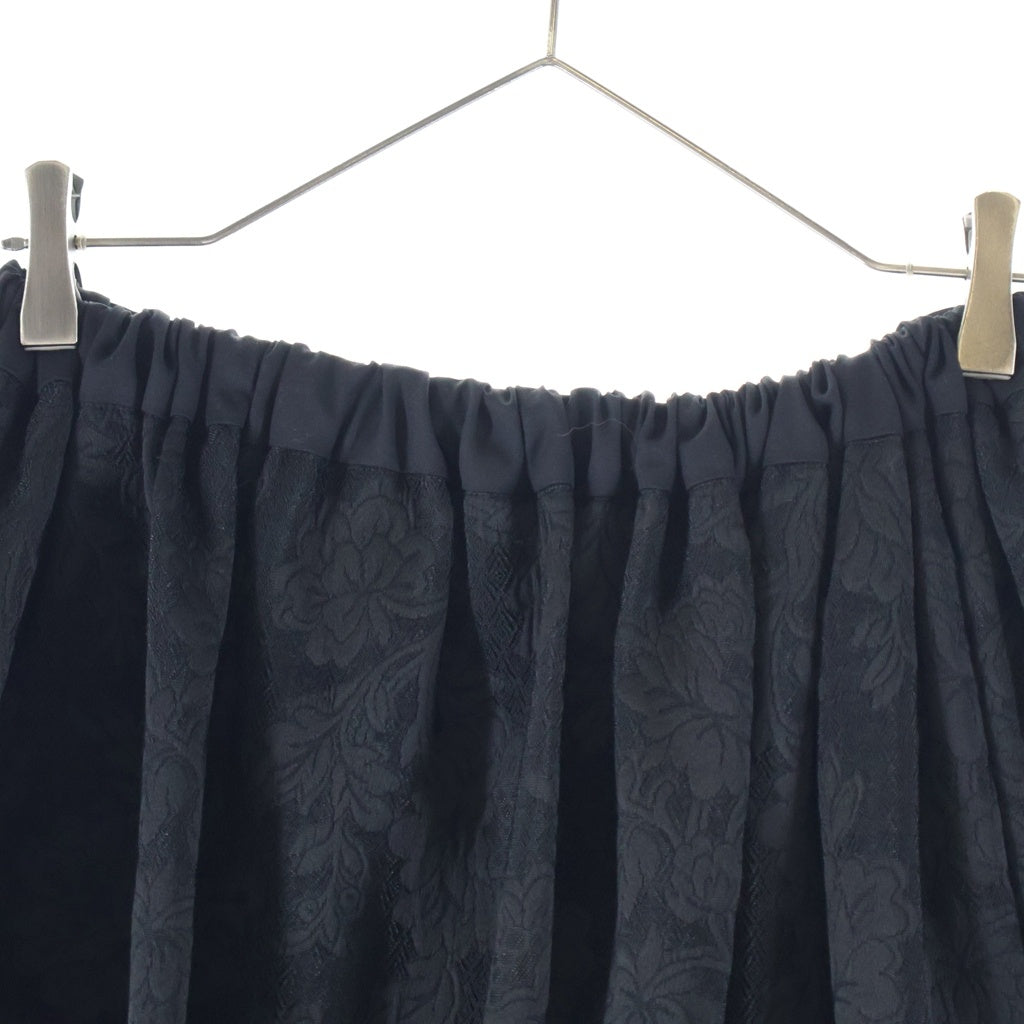 tricot COMME des GARCONS(トリコ コム デ ギャルソン) 19AW フラワー ジャガード イージー スカート ブラック TD-S006 AD2019 レディース