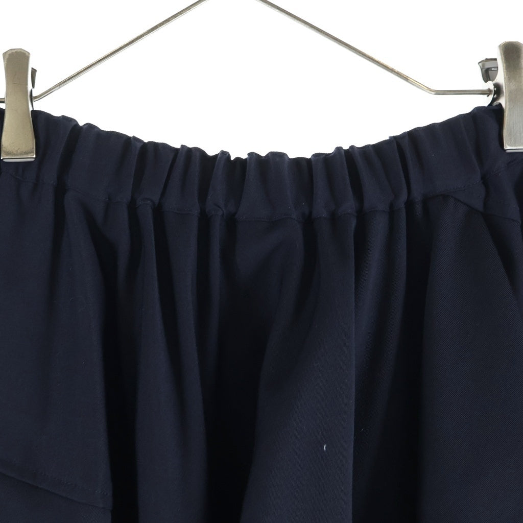 COMME des GARCONS COMME des GARCONS(コムデギャルソンコムデギャルソン) 22SS サルエル パンツ プリーツ 縮絨 ネイビー RI-P005 レディース
