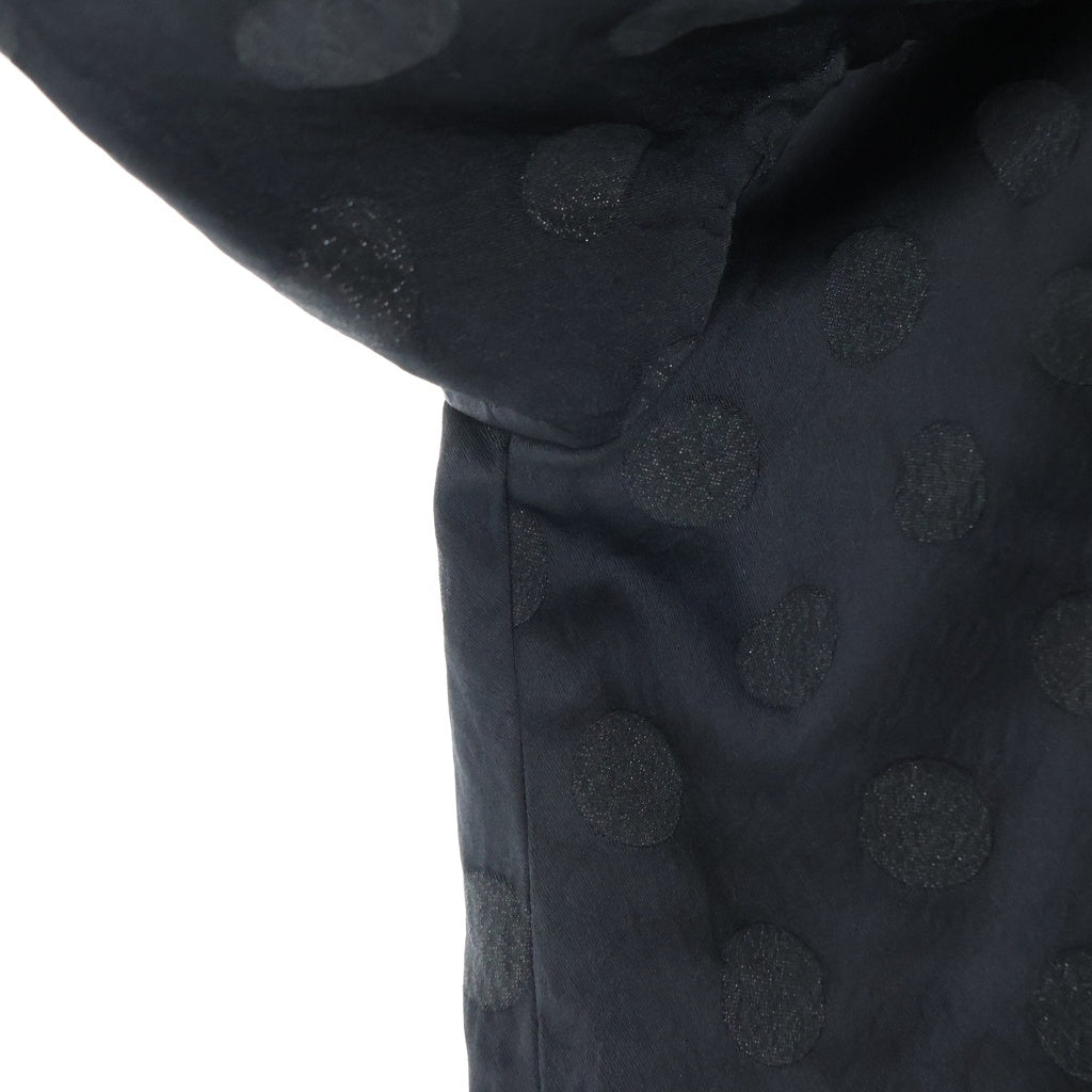 COMME des GARCONS COMME des GARCONS(コムデギャルソンコムデギャルソン) 20AW ノーカラー ドット リボン装飾 ジャケット ブラック RG-J022 レディース