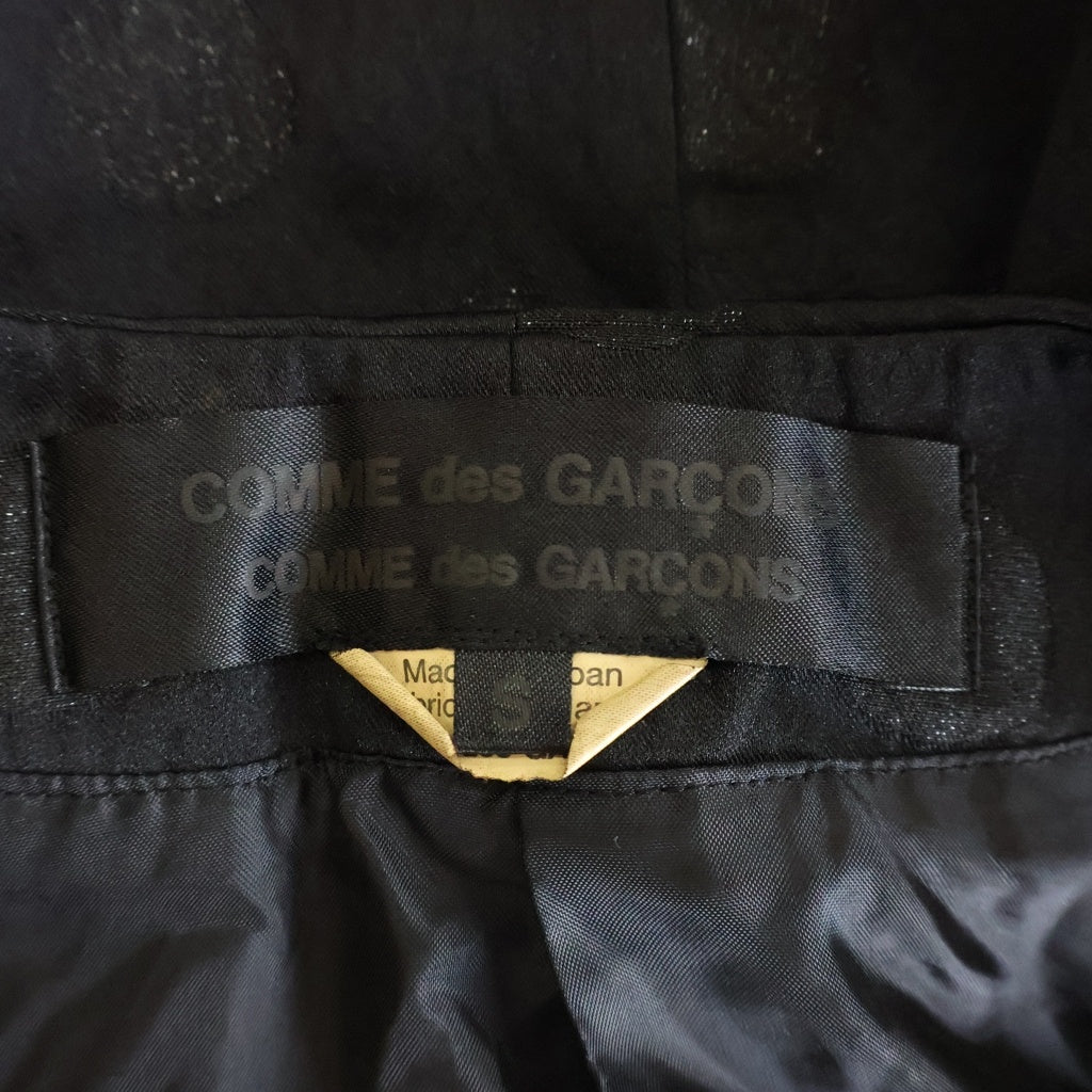 COMME des GARCONS COMME des GARCONS(コムデギャルソンコムデギャルソン) 20AW ノーカラー ドット リボン装飾 ジャケット ブラック RG-J022 レディース