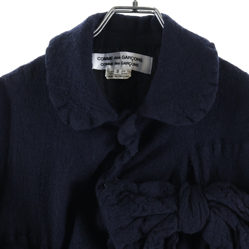 COMME des GARCONS COMME des GARCONS(コムデギャルソンコムデギャルソン) 21AW ウールリボン装飾 デザイン ジャケット ブラック RH-J006 レディース