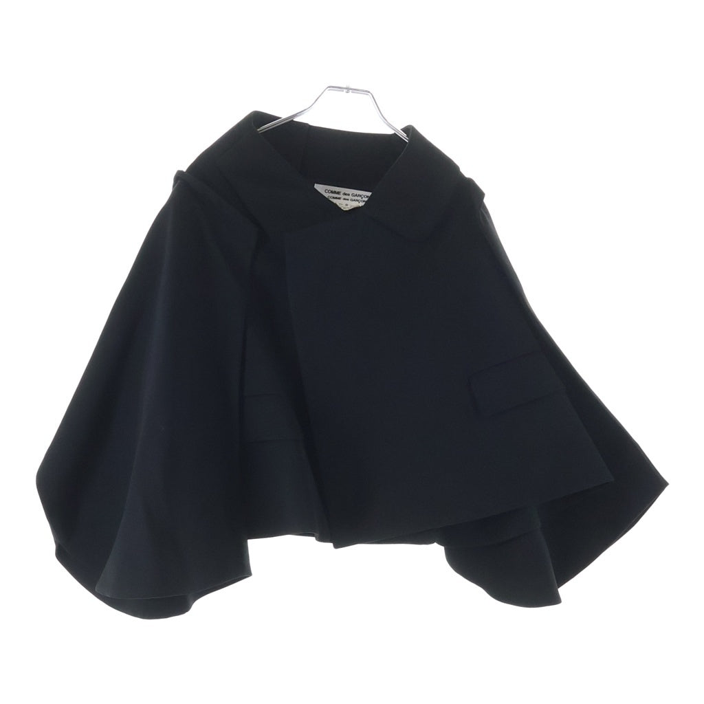 COMME des GARCONS COMME des GARCONS(コムデギャルソンコムデギャルソン) アシンメトリー ウール ショートジャケット ブラック RJ-J029 レディース