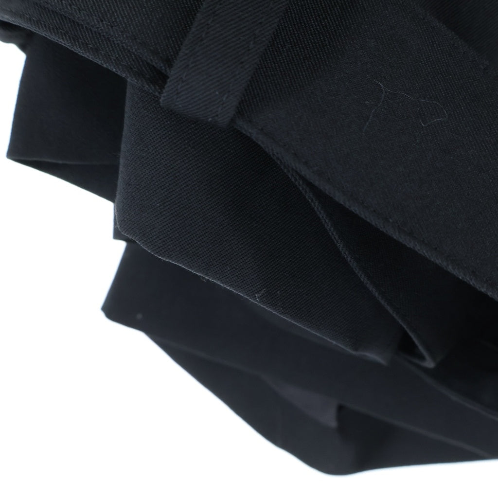 Y's(ワイズ) 22AW GABARDINE WIDE COLLAR JACKET ギャバジン ワイドカラー ジャケット ブラック YV-J01-100 レディース